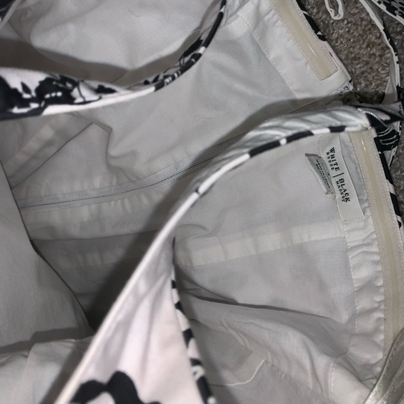 White House Black Market Floral Top w Belt size 4 - Picture 8 of 13